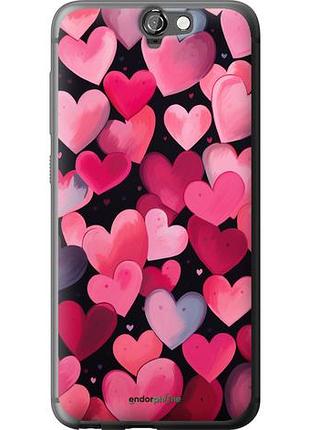 Чехол на htc one a9 сердечки 4 "5662u-156-10746"