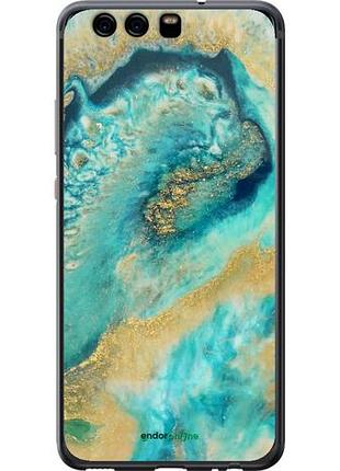 Чехол на huawei p10 green marble "4365u-780-10746"