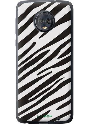Чехол на motorola moto g6 plus классическая зебра "4874u-976-10746"