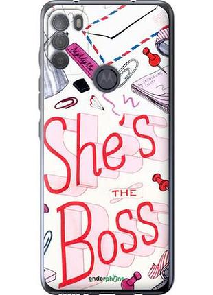 Чехол на motorola g50 she's the boss "4254u-2354-10746"