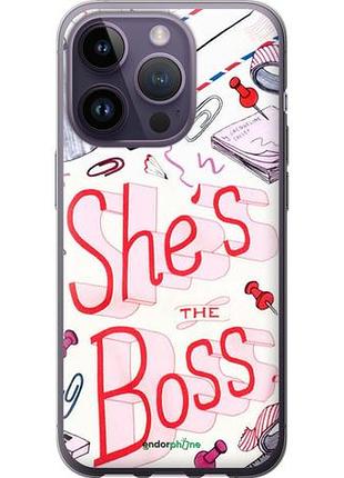 Чехол на iphone 14 pro she's the boss "4254u-2646-10746"