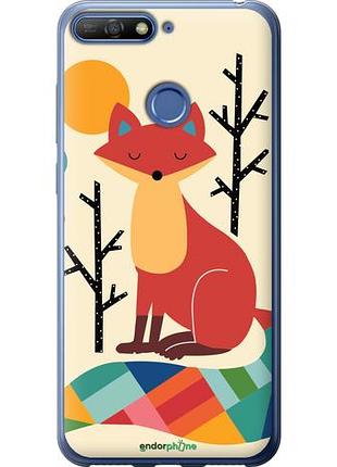 Чехол на huawei honor 7a pro rainbow fox "4010u-1440-10746"