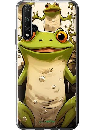 Чехол на huawei honor 20 веселая жаба "5658u-1697-10746"