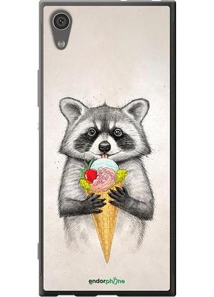 Чехол на sony xperia xa1 g3112 енотик с мороженым "4602u-964-10746"