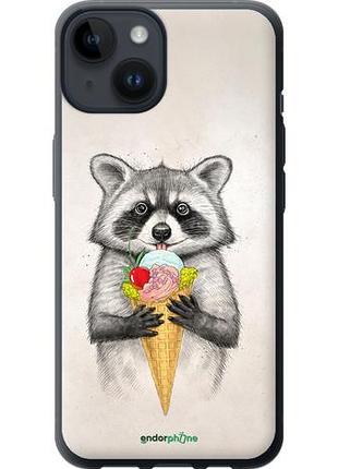 Чехол на iphone 14 енотик с мороженым "4602u-2648-10746"