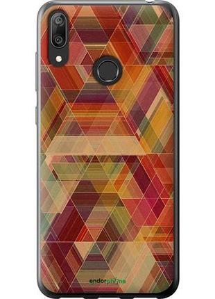 Чехол на huawei y7 2019 геометрический узор "904u-1638-10746"