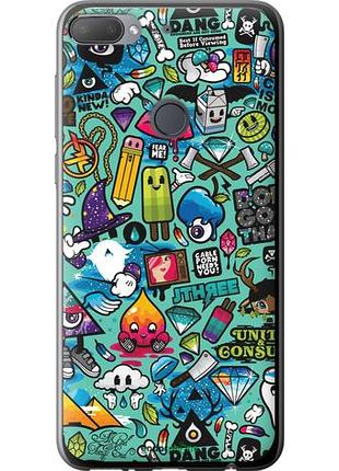 Чехол на htc desire 12 plus стикер бомбинг 1 "693u-1485-10746"