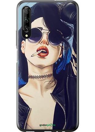 Чехол на huawei p smart pro девушка на стиле "4151u-1906-10746"