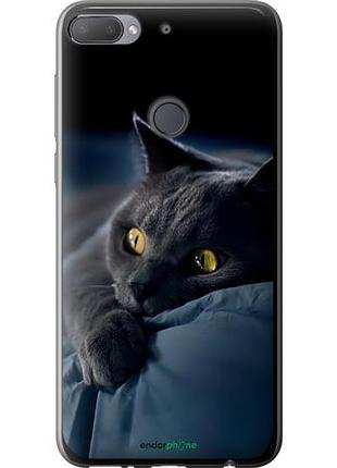 Чохол на htc desire 12 plus димчастий кіт "825u-1485-10746"