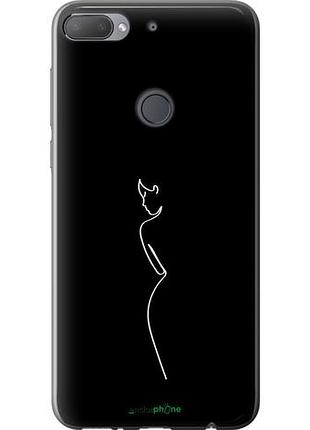 Чехол на htc desire 12 plus силуэт1 "4590u-1485-10746"
