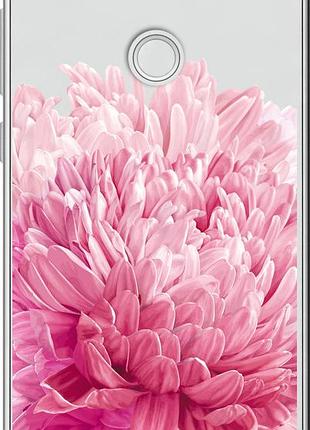 Чехол на huawei p8 lite (2017) хризантема "4666u-777-10746"