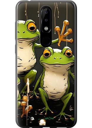 Чехол на nokia 5.1 plus жабки 2 "5657u-1543-10746"