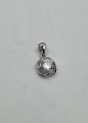 Кулон серебряный с кубическим цирконием 1,55 г