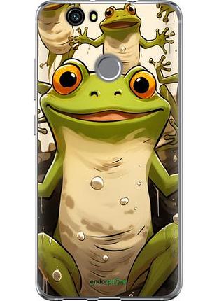 Чехол на huawei nova веселая жаба "5658u-439-10746"