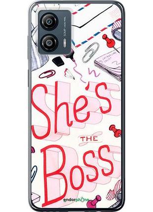 Чехол на motorola moto g53 she's the boss "4254u-3047-10746"