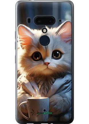 Чехол на htc u12 plus white cat "5646u-1712-10746"
