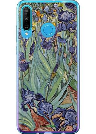 Чехол на huawei p30 lite винсент ван гог. ирисы "161u-1651-10746"