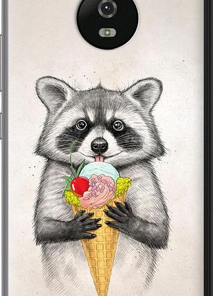 Чехол на motorola moto g5 енотик с мороженым "4602u-832-10746"