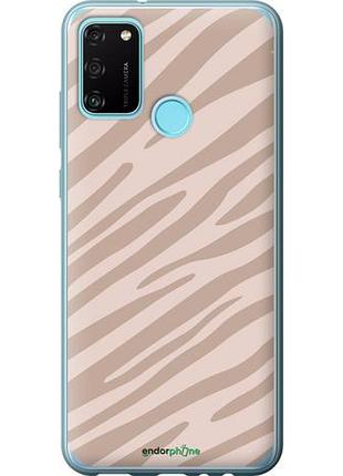 Чехол на huawei honor 9a зебра беж "4875u-1900-10746"