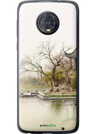Чехол на motorola moto g6 plus японский пейзаж "776u-976-10746"