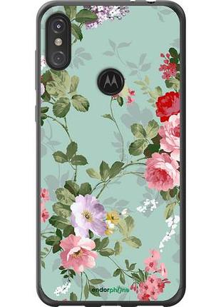 Чехол на motorola one power цветочные обои 2 "862u-1588-10746"