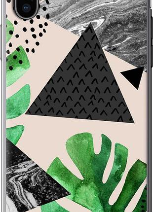 Чехол на iphone x монстера "4304u-1050-10746"