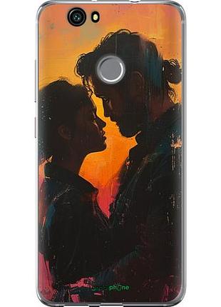Чехол на huawei nova любовь на полотне "6067u-439-10746"