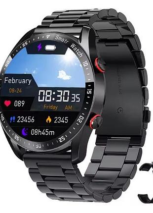 Смарт-часы для мужчин smart watch gt3 pro, full touch, amoled, ip67, bluetooth-звонки, black