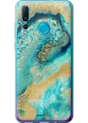 Чехол на huawei nova 4 green marble "4365u-1632-10746"