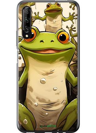 Чехол на huawei p smart pro веселая жаба "5658u-1906-10746"