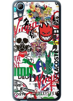 Чехол на htc desire 626g many different logos "4022u-144-10746"