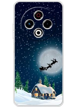 Чохол силіконовий з картинкою на tecno spark 30 (новорічний)