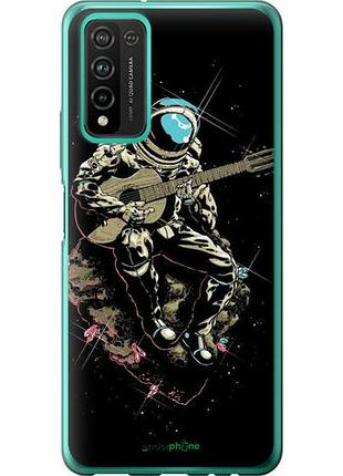 Чехол на huawei honor 10x lite космонавт с гиратой "4138u-2198-10746"