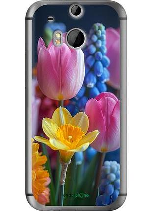 Чехол на htc one m8 весенние цветы "6058u-30-10746"