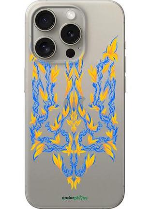 Чехол на iphone 15 pro герб украины v3 "5313u-3096-10746"