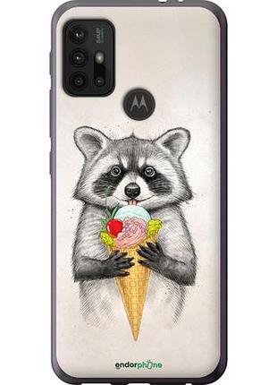 Чохол на motorola moto g10 єнотик з морозивом "4602u-2319-10746"