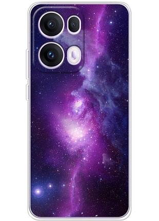 Чехол силиконовый с картинкой на oppo reno 13 pro (космос)