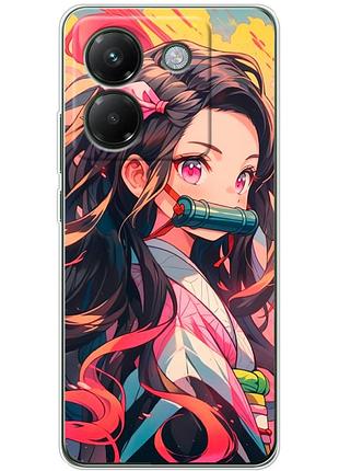 Чохол силіконовий з картинкою на xiaomi poco m7 pro 5g (аніме, anime)