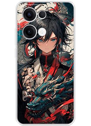 Чехол силиконовый с картинкой на oppo reno 13 (аниме, anime)