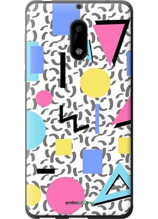 Чехол на nokia 6 color shapes "4893u-898-10746"