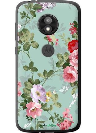 Чехол на motorola moto e5 play цветочные обои 2 "862u-1429-10746"