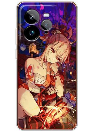 Чехол силиконовый с картинкой на realme gt 7 pro (аниме, anime)