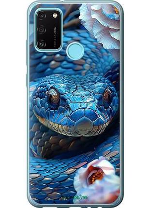 Чехол на huawei honor 9a blue snake "6079u-1900-10746"