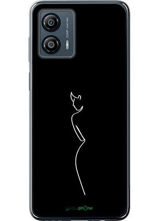 Чехол на motorola moto g53 силуэт1 "4590u-3047-10746"