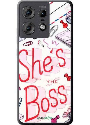 Чехол на motorola edge 50 pro 5g she's the boss "4254u-3710-10746"