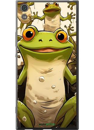 Чехол на sony xperia xa1 ultra g3212 веселая жаба "5658u-1237-10746"