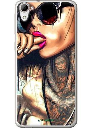 Чехол на htc desire 826 dual sim девушка в тату "4001u-312-10746"