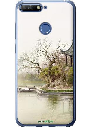 Чехол на huawei honor 7a pro японский пейзаж "776u-1440-10746"