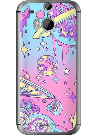 Чохол на htc one m8 рожева галактика "4146u-30-10746"