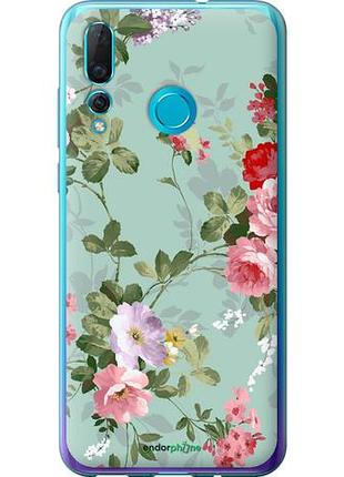 Чехол на huawei nova 4 цветочные обои 2 "862u-1632-10746"